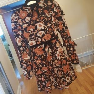 For love and lemons Floret Print Mini Dress XS NWT